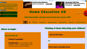 What Home-education.org.uk website looked like in 2017 (6 years ago)