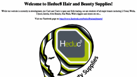 What Heduc8hairandbeauty.co.uk website looked like in 2017 (6 years ago)