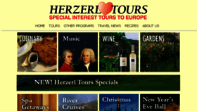 What Herzerltours.com website looked like in 2017 (6 years ago)