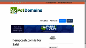 What Hempcash.com website looked like in 2017 (6 years ago)