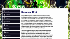 What Horoscoper.org website looked like in 2017 (6 years ago)