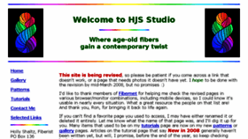 What Hjsstudio.com website looked like in 2017 (6 years ago)
