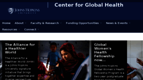 What Hopkinsglobalhealth.org website looked like in 2017 (6 years ago)