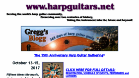 What Harpguitars.net website looked like in 2017 (6 years ago)