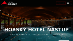 What Hotelnastup.cz website looked like in 2017 (6 years ago)