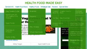 What Healthfoodmadeeasy.com website looked like in 2017 (6 years ago)