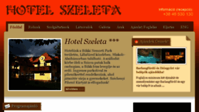 What Hotelszeleta.hu website looked like in 2017 (6 years ago)