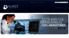 What Hurstscientific.com.au website looked like in 2017 (6 years ago)