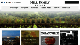 What Hillfamilyestate.com website looked like in 2017 (6 years ago)