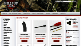 What Hilltopgunshop.com website looked like in 2017 (6 years ago)