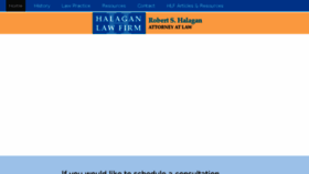What Halaganlaw.com website looked like in 2017 (6 years ago)