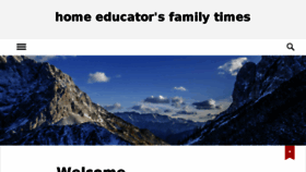 What Homeeducator.com website looked like in 2017 (6 years ago)