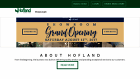 What Hofland.com website looked like in 2017 (6 years ago)