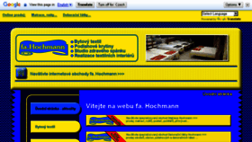 What Hochmann.cz website looked like in 2017 (6 years ago)