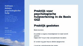 What Hofman-advies.nl website looked like in 2017 (6 years ago)
