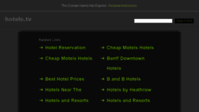 What Hotels.tv website looked like in 2017 (6 years ago)