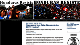 What Hondurasresists.blogspot.com website looked like in 2017 (6 years ago)