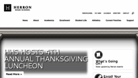 What Herronhighschool.org website looked like in 2017 (8 years ago)