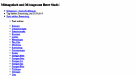 What Heute-zu-mittag.de website looked like in 2017 (6 years ago)