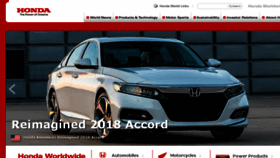 What Honda.cm website looked like in 2017 (6 years ago)