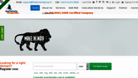What Hostnetindia.com website looked like in 2017 (6 years ago)