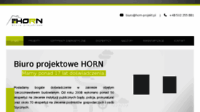 What Horn-projekt.pl website looked like in 2017 (6 years ago)