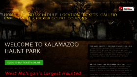 What Hauntpark.com website looked like in 2017 (6 years ago)