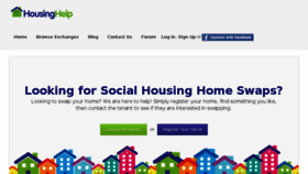 What Housinghelp.co.uk website looked like in 2017 (6 years ago)