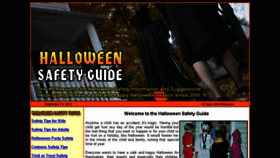 What Halloween-safety.com website looked like in 2017 (6 years ago)