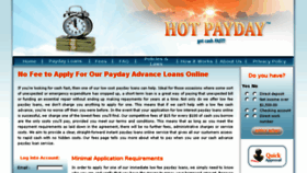 What Hotpayday.com website looked like in 2017 (6 years ago)