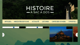 What Histoire-a-sac-a-dos.com website looked like in 2017 (6 years ago)