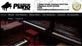 What Horshampianocentre.co.uk website looked like in 2017 (6 years ago)