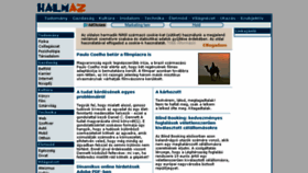 What Halmaz.hu website looked like in 2017 (6 years ago)