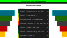 What Houseofthin.com website looked like in 2017 (6 years ago)