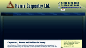 What Harriscarpentry.co.uk website looked like in 2017 (6 years ago)