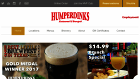 What Humperdinks.com website looked like in 2017 (6 years ago)