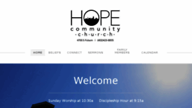 What Hopechurchlincoln.org website looked like in 2017 (6 years ago)