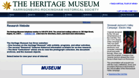 What Heritagecenter.com website looked like in 2017 (6 years ago)