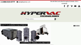 What Hypervac.ca website looked like in 2017 (6 years ago)