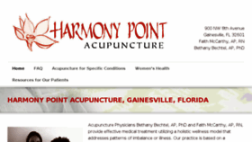 What Harmonypointacupuncture.com website looked like in 2017 (8 years ago)