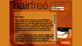 What Hairfree.bz website looked like in 2017 (6 years ago)