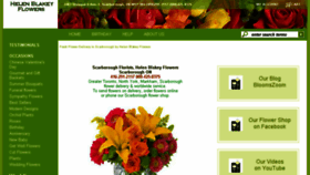 What Helenblakeyflowers.com website looked like in 2017 (6 years ago)
