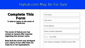 What Hqhub.com website looked like in 2017 (6 years ago)