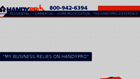 What Handypro.com website looked like in 2017 (6 years ago)