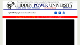 What Hiddenpoweruniversity.com website looked like in 2017 (6 years ago)