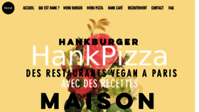 What Hankburger.com website looked like in 2017 (6 years ago)