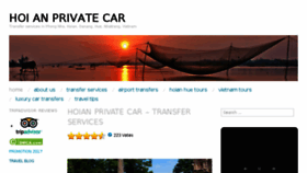 What Hoianprivatecar.com website looked like in 2017 (6 years ago)
