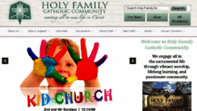 What Holyfamilyparish.org website looked like in 2017 (6 years ago)