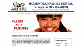 What Homeworldfamilydental.com.au website looked like in 2017 (6 years ago)