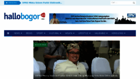 What Hallobogor.com website looked like in 2017 (6 years ago)